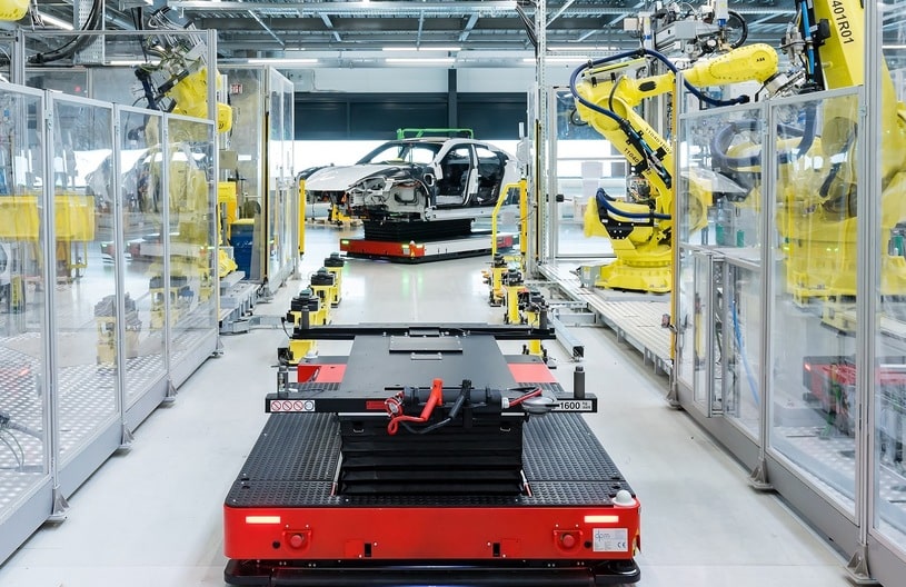 Виробництво Porsche Taycan