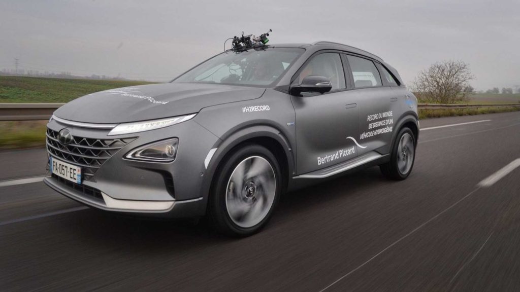 Водневий кросовер Hyundai Nexo проїхав без дозаправки 778 кілометрів.