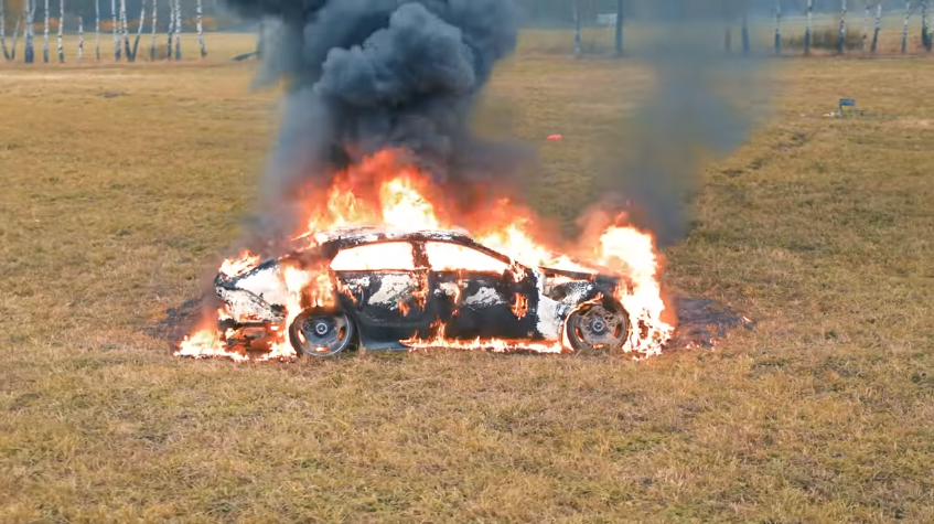 Блогер Литвак спалив Mercedes-AMG GT 63 S