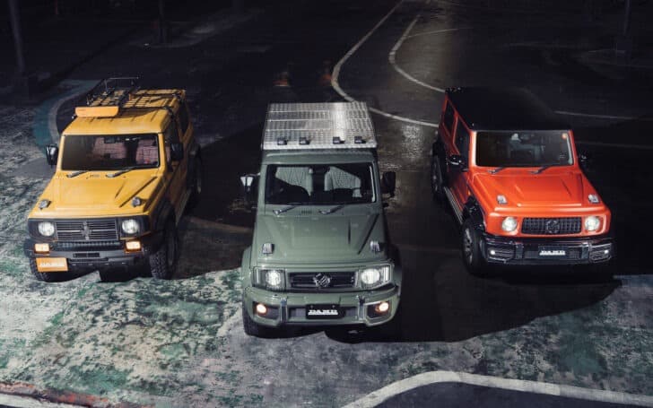 Suzuki Jimny перетворили на класичний Mercedes-Benz G-Class “Гелендваген” 1979 року Suzuki Jimny Гелік
