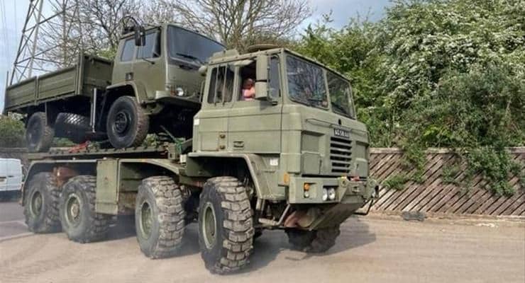 Автопарк ЗСУ поповнився військовою вантажівкою Foden 8х6 Multilift Foden 8x6 Multilift