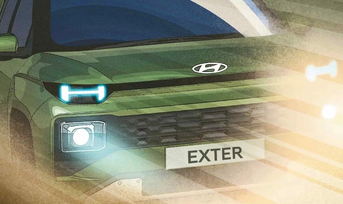 Новий дешевий кросовер Hyundai виглядатиме як свіжий Santa Fe: перші зображення “паркетника” Exter Hyundai Exter
