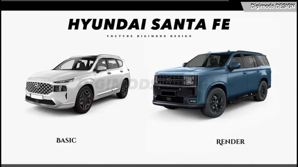 Hyundai Santa Fe рендер