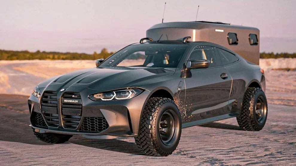 BMW M4 перетворили на експедиційний позашляховик BMW M4 позашляховик
