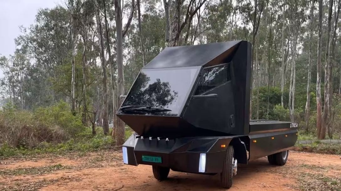 Tresa Motors презентувала електричну вантажівку – справжній Cybertruck з Індії Tresa Motors Model V0.1