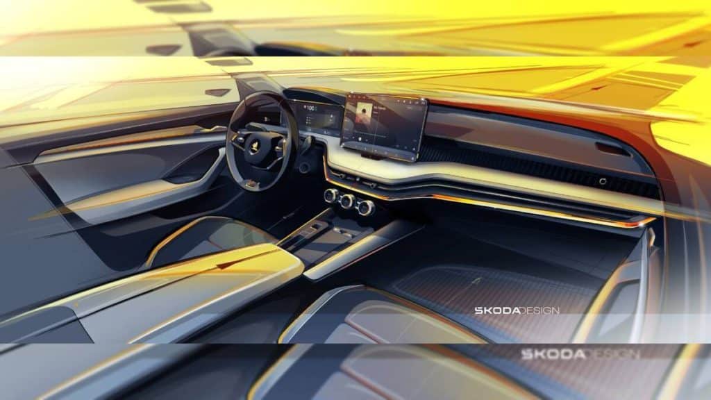 Skoda Superb тизер