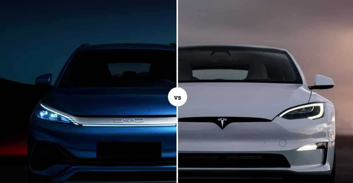 Продажі автомобілів BYD досягли 99% продажів Tesla Tesla і BYD