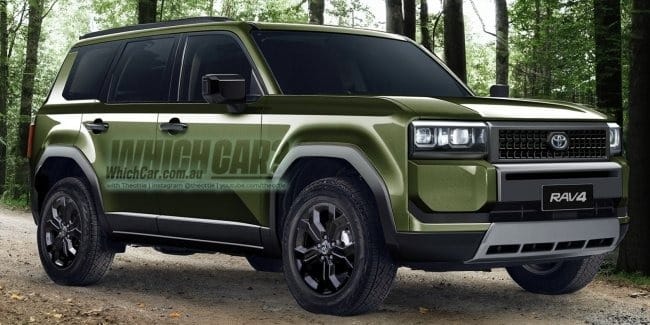 Нове покоління Toyota RAV4 отримає дизайн Land Cruiser 250 Toyota RAV4 дизайн тойота