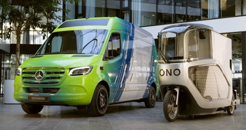 Випущено Mercedes-Benz eSprinter, що працює в тандемі з велосипедами Ono Mercedes-Benz eSprinter Ono