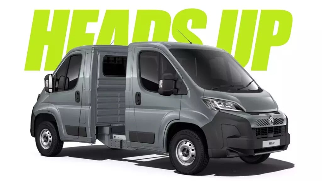 Citroen продає Jumper-Relay LCV з двома кабінами та двома силовими агрегатами і без вантажного відсіку Citroen Bizarro Jumper Relay LCV