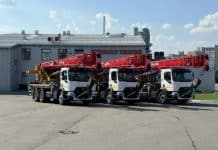 Українська компанія виготовляє 25-тонні автокрани Palfinger Sany SPC 250 на шасі Renault Trucks Palfinger Sany SPC 250