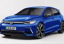 Наступний Volkswagen Golf не буде чисто електричним, а отримає також гібридну версію VW Golf R render