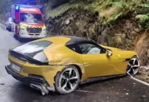 Перше ДТП з новим суперкаром Ferrari 12 Cilindri зафіксовано на прес-турі в Люксембурзі (фото) Ferrari 12Cilindri