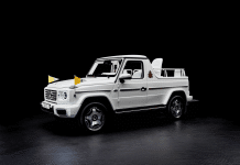Новим папамобілем став електричний кабріолет Mercedes-Benz G-Class: відео та подробиці папамобіль