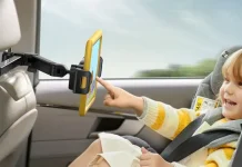 Топ-7 маловідомих автомобільних гаджетів, які варто купити у 2025 році Тримач для планшета на підголівнику